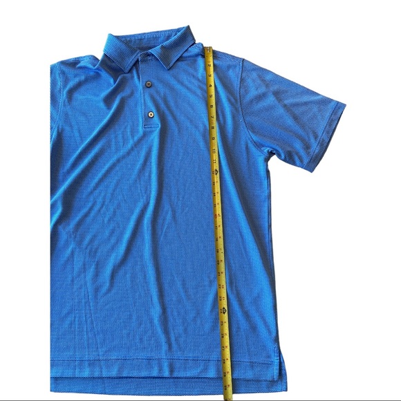 FootJoy FJ Mens Size Large Short Sleeve Polyester Blue Golf Polo Shirt athletic - Picture 5 of 7
